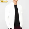 Homens Sweastcoat Algodão Acrílico Rib Cheio Zíper Camisola Jaqueta Homem Outono Inverno Quente Masculino Knitwear Casaco Plus Size Outwear Dress