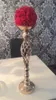 Yeni stil Altın Çiçek Vazolar Mumluklar Standı Düğün Dekor Yol Kurşun Masa Merkezinde Raf Ayağı Parti Şamdan Şamdan best0071