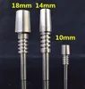 High Quality Titanium Tip Titanium Nail 10mm 14mm 18mm Inverted Nail Grade 2 Ti nail For Glass bong Glass Nectar Collector Kit