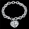 Stereoscopic THICK BRACELET sterling silver plated bracelet SPB269; New arrival men and women 925 silver bracelet Link, Chain