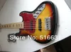Free shipping HOT wholesale High Quality sunburst 5 strings Jazz Bass Natural Wood electrical guitar