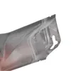 10 * 18 cm Kleurrijke matte oppervlakte aluminium folie ritssluiting voedsel elektronische verpakking tas 100 stks / partij Mylar Clear plastic Reclosable pakket pouch