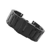 Uhrenarmbänder, 26 mm hohes Metall-Edelstahlband für Garmin 3/HR 2023, Schwarz/Splitter