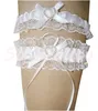 Kant-kousenband ingesteld voor bruid met kleine boog bruids prom kant geschenk chique (2 garters) stretch 16-23 inch