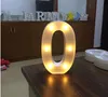 Number LED Digital Lights Light Up White Plastic Digital Standing Hanging 0-9 Stage Show Love Garden Decoration Romantic Child