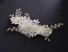 Bridal Wedding Hair Combs for Bride Pearls Crystal Bridal Hair Bands Party Bridal Headpieces Silk Flowers Headdress Hair Jewelry Accessories
