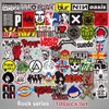 100pcs Rock and Roll Music Band Punk Guitare Sticker citrouille fantôme Planche à roulettes Auto Moto Vélo Luggage ordinateur portable Bumper Stickers muraux Pac