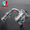 Reactor Quartz Banger Nail Smoking Accessories with 5mm Thick Bottom 90 Degree Polished Joint 10/14/19mm Male Female 6 Joint Sizes for Water Pipe