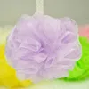 도매 새로운 메쉬 다채로운 나일론 목욕 꽃 목욕 스파 샤워 스크러버 세차 목욕 공 다채로운 목욕 브러쉬 스폰지 8g