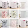 Dirty Clothes Storage Baskets Wear Resistant Foldable INS Bags Round Cotton Linen Comfort Breathable Washing Hamper 12 5kk ff