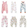 Baby Print Rompers 81 Designs Boy Girls Alpaca Unicorn Dinosaur Air Balloon Newborn Infant Kids Summer Clothes Jumpsuit Playsu3909540