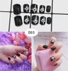 6Styles 3D мрамор поддельные ногти французский акриловые ногти сверкающие ложные советы ногтей палец искусственный Nail Art советы полный советы ногтей