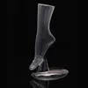 Darmowa dostawa!! Gorący Sprzedam Nowy Styl Clear Foot Mannequin Przezroczysty Manekin Model stóp Gorąca Sprzedaż