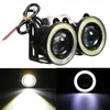 2pcs 2,5/3,5 pouces Projecteur COB LED Car Fog Light Halo Angel Eyes Anneaux DRL Blanc 12V Road Fog Lampe Universal1