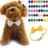 Ajustável Pet Dog Bows Tie Neck Acessório Colar Collar Filhote de cachorro Cor Brilhante Pet Arcos Dog Vestuário Mix Cor mk582