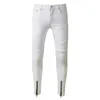 Mens Skinny jeans Casual Slim Biker Jeans Denim Knee Holes hiphop Ripped Pants Washed High quality305p