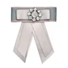 Nowy Crystal Vintage Tkaniny Bow Broszki Dla Kobiet Neck Krawat Importowany Materiał Wesele Wysokiej Jakości Akcesoria Odzieżowe