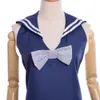 1pc Sexy Women Japanese Navy Sailor Collar Apron Korean Fashion Princess Maid Apron Dress High Quality250S