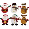 Decorazioni natalizie Custodia per posate per hotel creativa per cartoni animati Borsa per posate per Babbo Natale Set di coltelli da tavolo per il festival