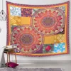 vacker boho bohemian tapestry vintage blommig indisk vägg hängande dekoration för hem elefant marockansk tapiz dekor