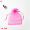 25 Colors Gift Wrap Organza Bags Jewelry Bag 7x9 9X12 10x15 13x18cm Wedding Party Decoration Drawable Bags Gift Pouches 100pcs/ lot