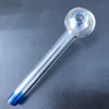 handcraft Glass Oil Burner Pipe mini Smoking Hand Pipes Thick Glass Pipe Oil Colorful Pipe Free Shipping