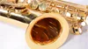 Nowy Jupiter JTS-587GL BB TUNE SAXOPHONE Tenor Saksofon Wysokiej jakości Mosiądz Golded-Profesjonalne instrumenty muzyczne Pearl Przyciski z ustnikiem