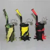 Groothandel Mini Siliconen Rigs Siliconen Bongs Water Pijp Silicon Oil Drum Rigs Siliconen Waterleidingen Bubbler Bong