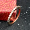 Yhamni original 18kgp selo conjunto de anel cheio de ouro cristais austríacos anel de jóias totalmente nova moda jóias presente zr133269w