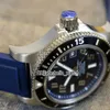 Barato novo automático A1736402/BA30 mostrador preto azul círculo interno relógio masculino com moldura de cerâmica pulseira de borracha azul esporte limitado relógios Hello_watch