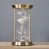Creative Metal Hourglas 60 minuter färgar Sand Watch Birthday Christmas Valentine039S Day Wedding Gift Home Decoration 17cm35922199
