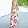 Kids Maxi Jurken Kinderen Meisjes Lange Mouwen Floral Princess Jurk Lente Meisje Strand Bloemen Lange Jurken Kids Party Jurken M2024