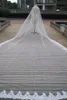 2018 Lace Edge 3 * 6 meter Bröllopslök Katedral Långt Lång Bridal Veils Wedding Veil Ship av DHL