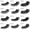 Cils de vison 3D faux cils naturels entiers maquillage doux Extension de cils maquillage faux cils Pack 3D vison cils Bu5094931