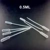 Sambette 500pcs / Parti 0,5 ml pipetter Engångsplastexamen Pasteur Pipettera dropper Polyeten 1 ml 2 ml 5 ml tillgänglig