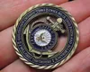 Blue Enamel USN U.S. Navy Core Value Challenge Coin Antique Brons Geplated Metal Craft Souvenir Medaille