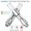 オリジナルVapen Qcoilカートリッジ石英コイルタンクパイレックスガラスクリスタルドリップチップヴェイト厚油芽タッチ気化器510 oペン噴霧器蒸気