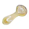 Thick Heady Glass Spoon Pipes 10CM Fumed Pyrex Colorful Spoon Smoking Accessories Oil Tobacco Pip for Smoking