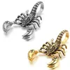 ISINYEE Fashion Punk Scorpion Necklace For Men Women Girls Vintage Gold Silver Animal jewelry Leather Chain Accessories