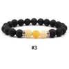 Nuovo arrivo 7 colori Chakra Uomini Lava Rock Bracciale 8mm Nero Natural Volcanic Healing Energy Stone Yoga Bangle Per le donne Gioielli di moda