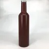 750 ml de 25 onças de vácuo garrafa de vinho aço inoxidável Flask de quadril duplo a vácuo de parede de vácuo canecas de vinícolas de vinícolas Viajar garrafa de água