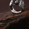 whole sale2017 New Men Ring 100% Real 925 sterling silver Jewelry Vintage Animal Lion Crown Cross LOVR Christmas Gift Ring Men jewelry MR1