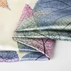 Nuova sciarpa di seta twill donne grandi foglie stampa ufficio bandana moda seta foulard fazzoletto avvolge femminile scialli 90 cm * 90 cm