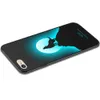 Lysande lockfodral för iPhone 8 plus glöd i den mörka lättnadsmålningen Fluorescerande färgbyte Hård PC-fodral Slim Skyddande Ryggskal