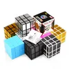 Spegel Magic Cubes 3x3x3 Professionell Cast Coated Puzzle Speed ​​Cube Leksaker Twist Pussel Kreativa gåvor för barn