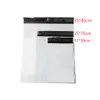 Auto-adhésifs sacs en plastique adhésif Courier blanc Poly Enveloppe Mailer postale d'expédition Sacs postales 4.7 Mil 100pcs dans un Lot