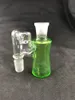 Green glass hookah oil drilling rig smoking pipe bong, 14mm joint, factory direct price concessions