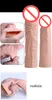 Réaliste haut souple Silicone pénis Extender manchon coq élargissement rehausseur mâle réutilisable retard Gonobolia Dick anneau adulte Sex Toy 9329446