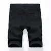 Heren jeans Shorts Motor biker jeans Korte broek Skinny Slim Gescheurd gat Heren Denim Shorts heren Designer jeans316W