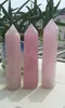 80100MM 100 Natural Rock pink ROSE Quartz Crystal Point Healing2136154